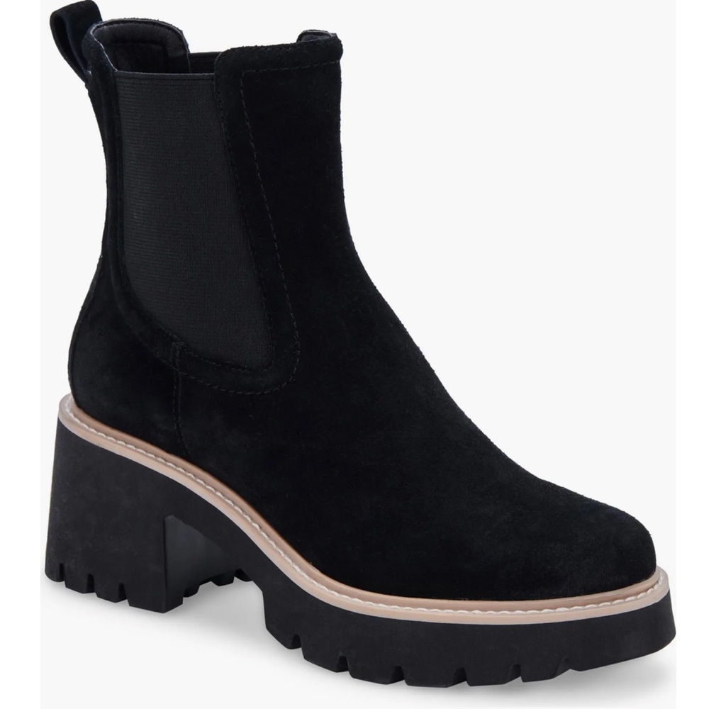 Dolce Vita onyx suede boots